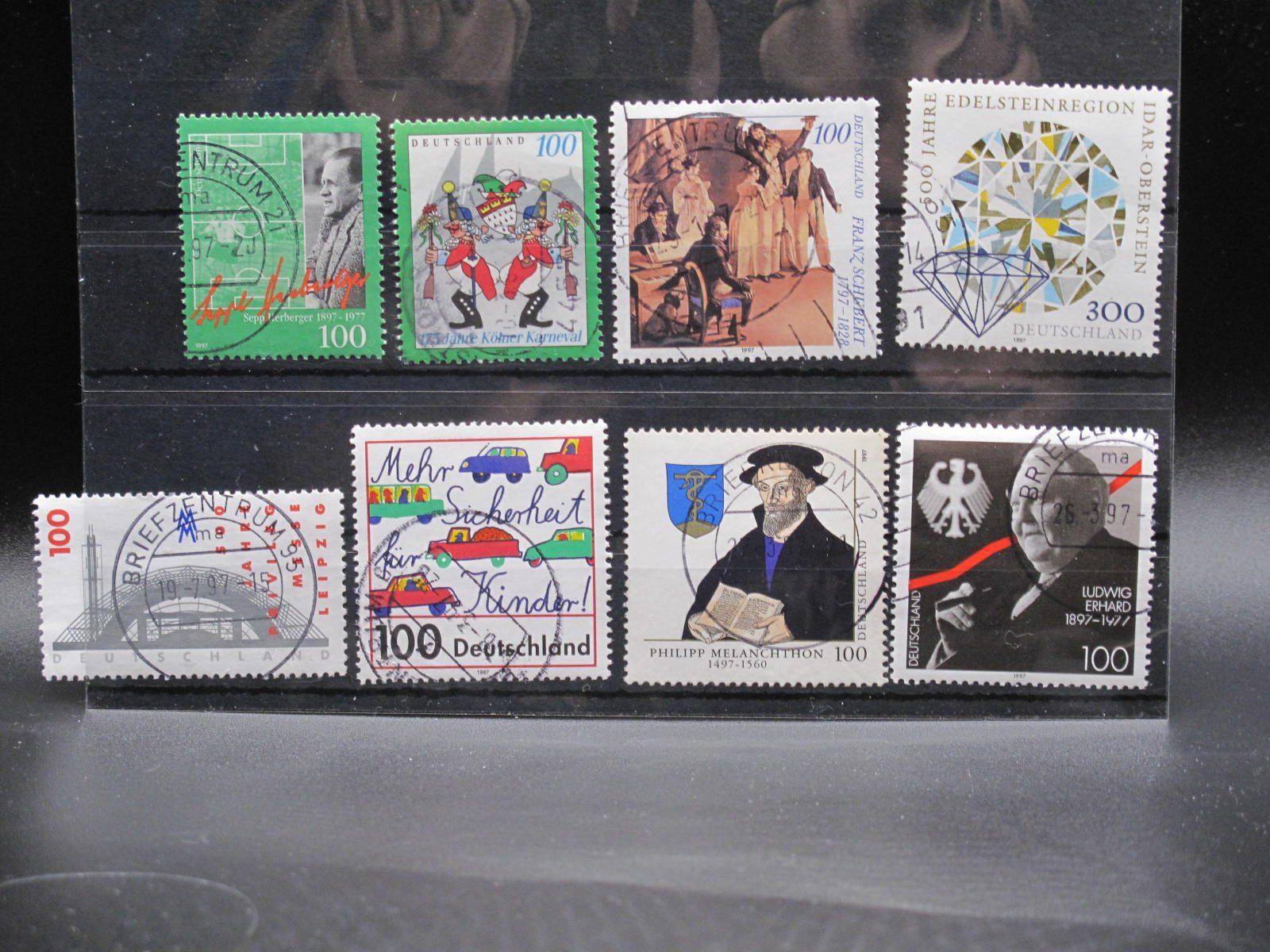 Alle Briefmarken: BRD 1997 Franz Schubert / Edelstein gest. – Gebraucht aus Wil SG von fva01