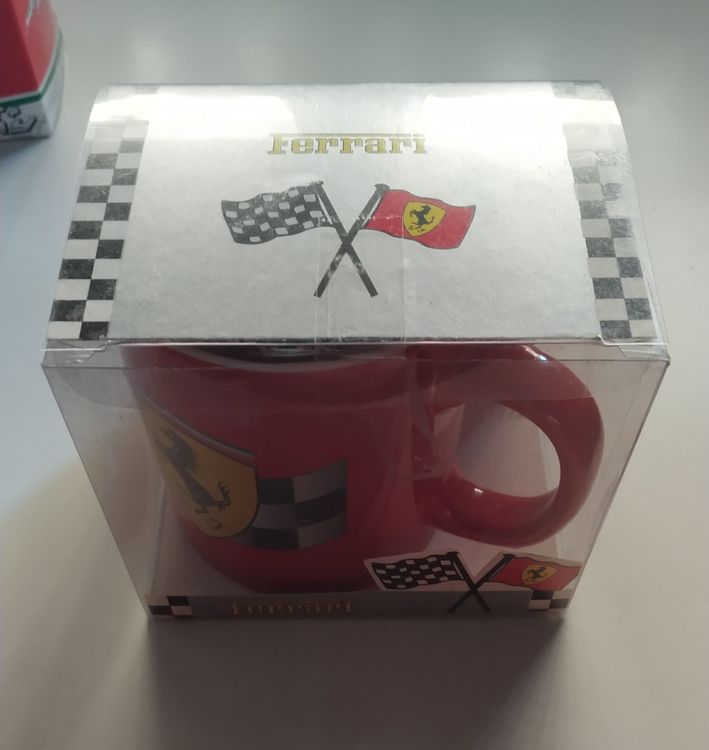 Mug Ferrari En Céramique Blanc - Neuf Avec Logo Officiel