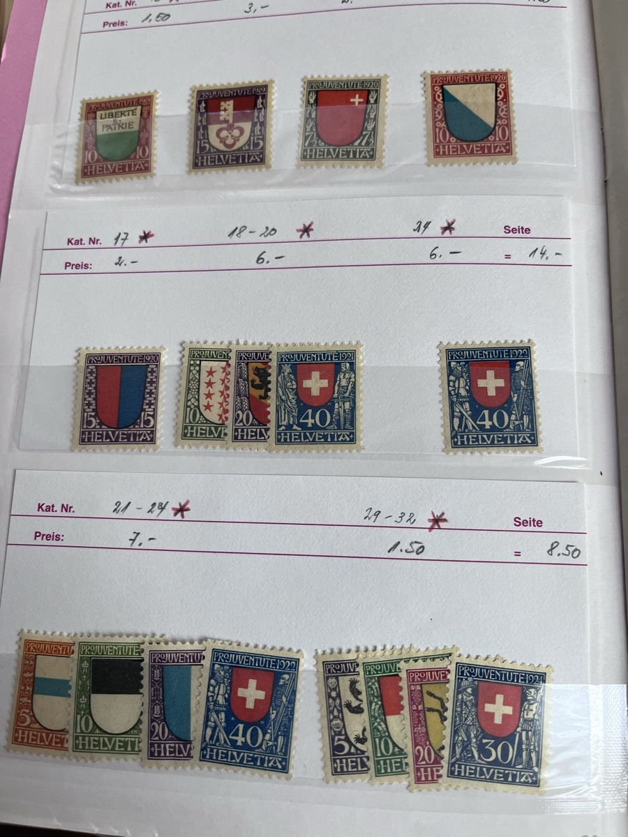 Tutti i francobolli: Briefmarken Auswahlheft Schweiz – Usato da Römerswil LU venduto da manuscha_ 2