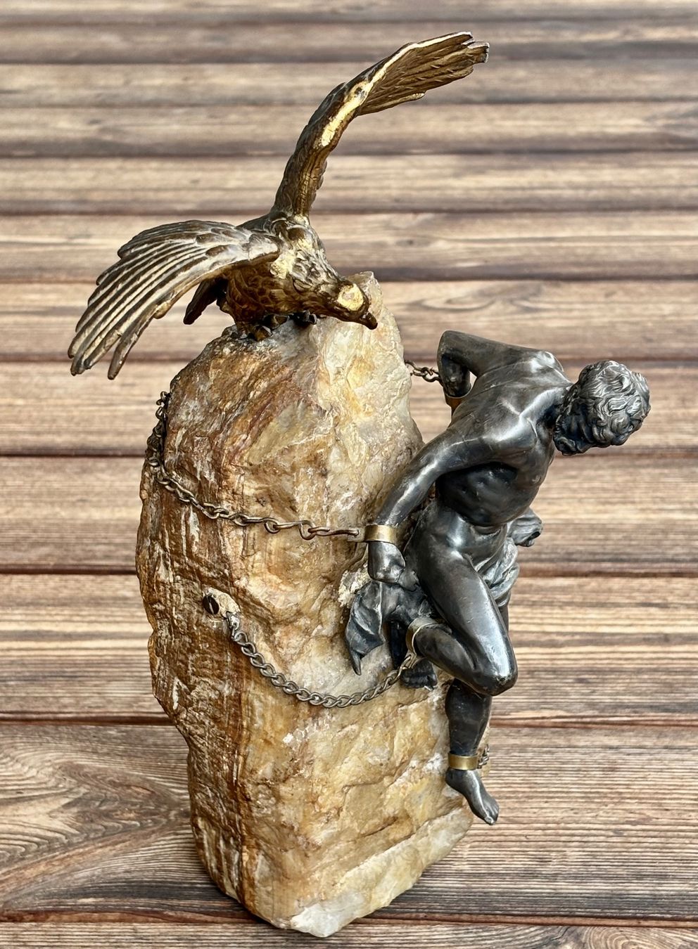 Sculture & Statue: antike Figurengruppe Prometheus mit Adler – Usato da Lüchingen venduto da Eeizo 4