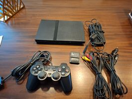 PS 2 slim Schwarz Set revidiert (refurbished) 1