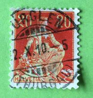 Helvetia mit Schwert  mit Stempel    