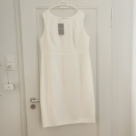 Ärmelloses Kleid Madeleine, weiß, Gr. 46, neu