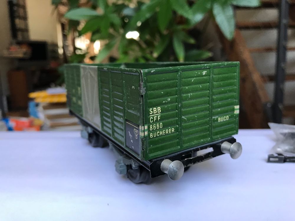 Buco Trains électriques: buco 8660, hochbordgüterwagen der SBB – D'occasion à liestal par makai05 7