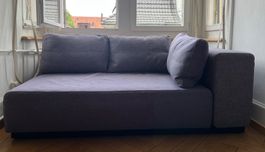 Sofa grau Stoff guter Zustand, mit Gebrauchsspuren