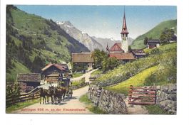 Spiringen (UR) Klausenstrasse  - Postkutsche - 1929