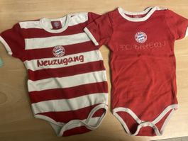 FC Bayern Bodys 2er Set Gr. 80 Sommer! FCB Baby Fan