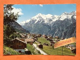 C 101 Grächen Wallis, 1966 mit Weisshorn und Brunegghorn