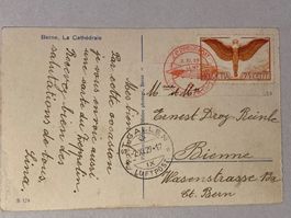 Zeppelin-Post mit F11 2.Xl.1929 St.Gallen-Bienne