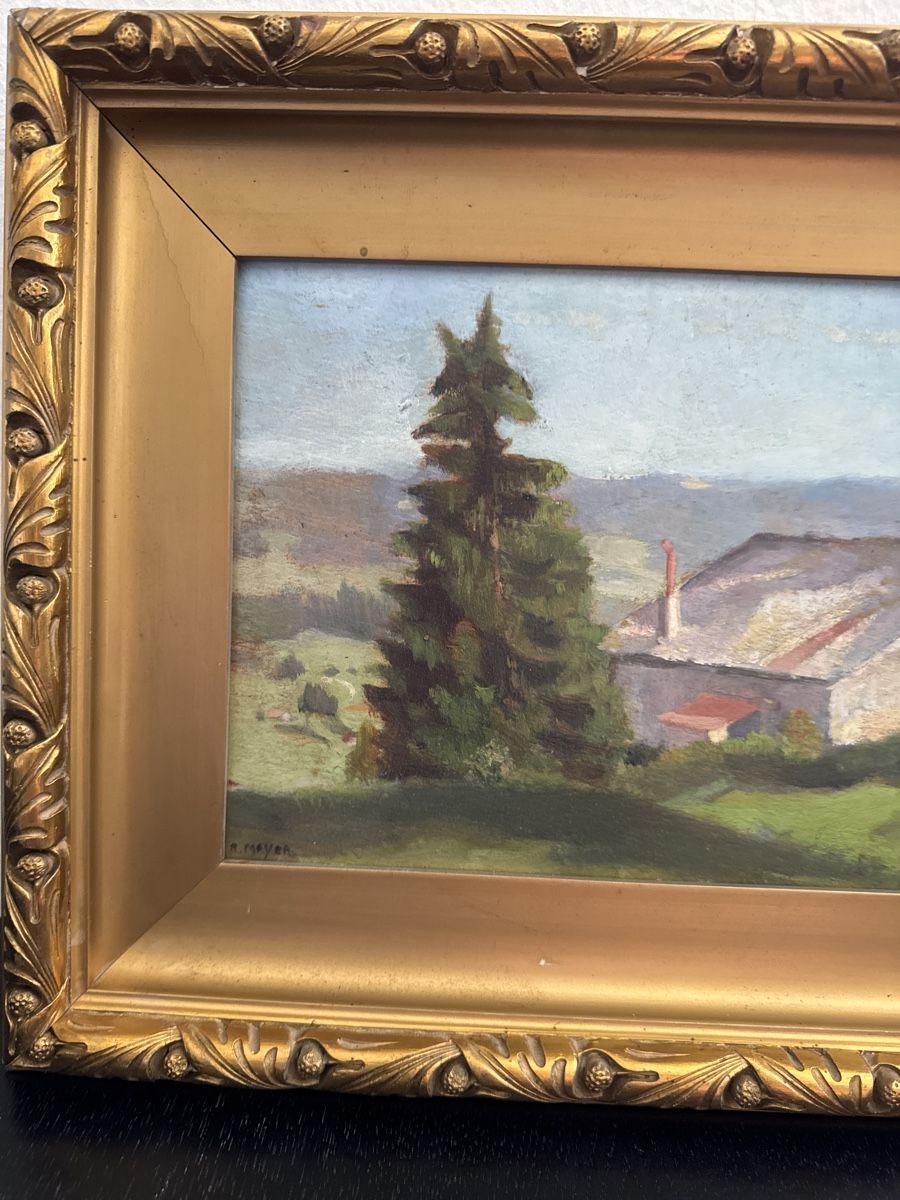 Gemälde: Originales Ölgemälde, signiert R. Meyer, datiert 1922. – Gebraucht aus Buchs AG von ChrizZa 1