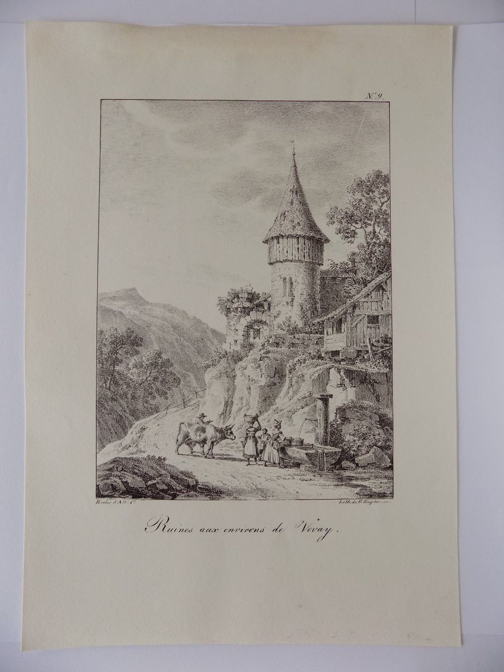 Gravures: Ruines aux environs de Vevey – D'occasion à Risch par Rischli15
