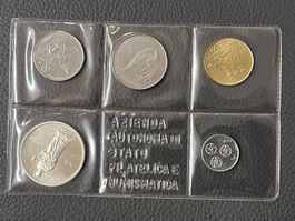 San Marino 1987 – Kursmünzensatz mit 1.000 Lire Silber