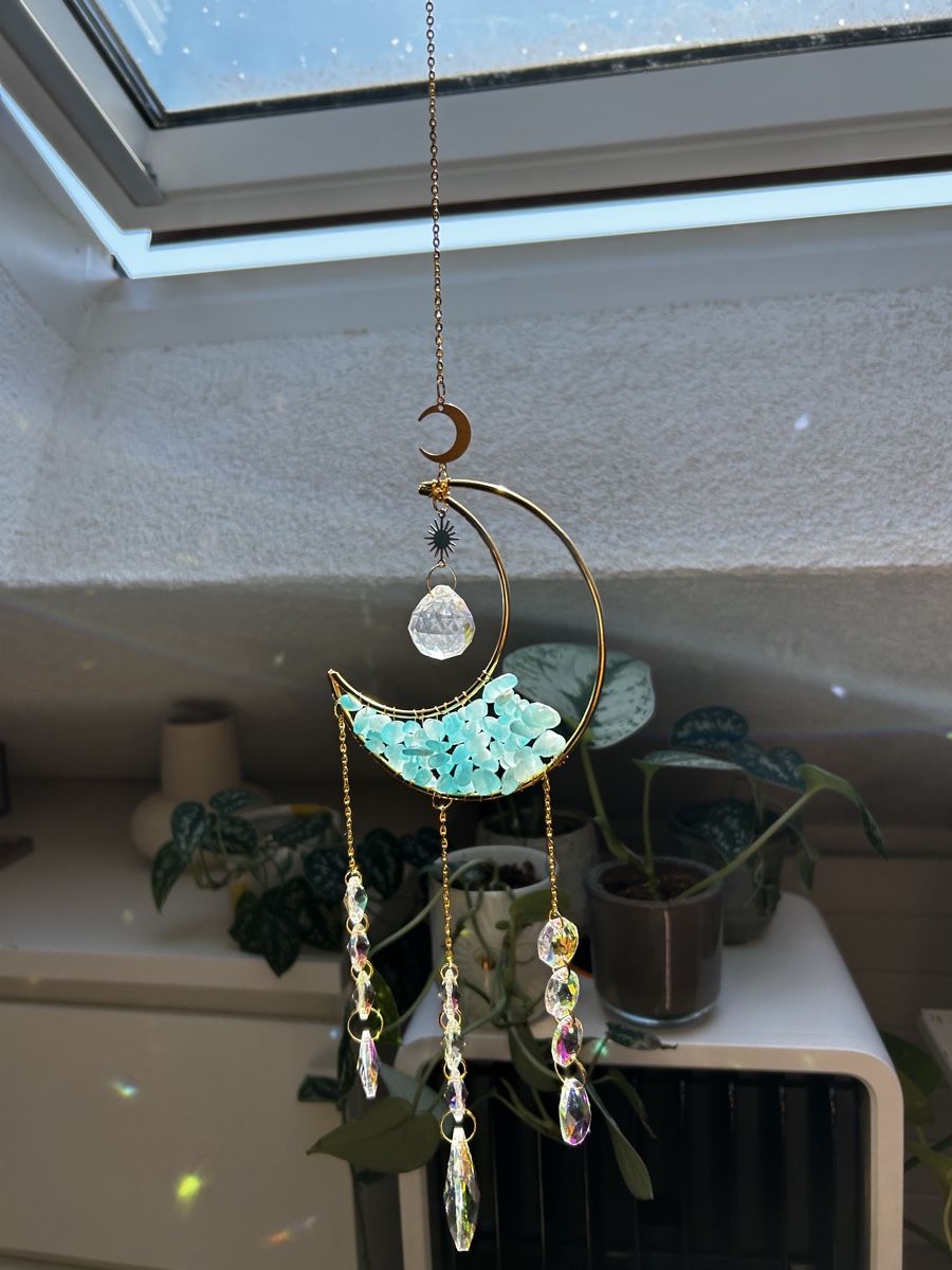 Tutte le decorazioni: Suncatcher Mond Kristall Mobile, Fensterdeko – Nuovo (secondo la descrizione) da Obfelden venduto da JackyRot 2
