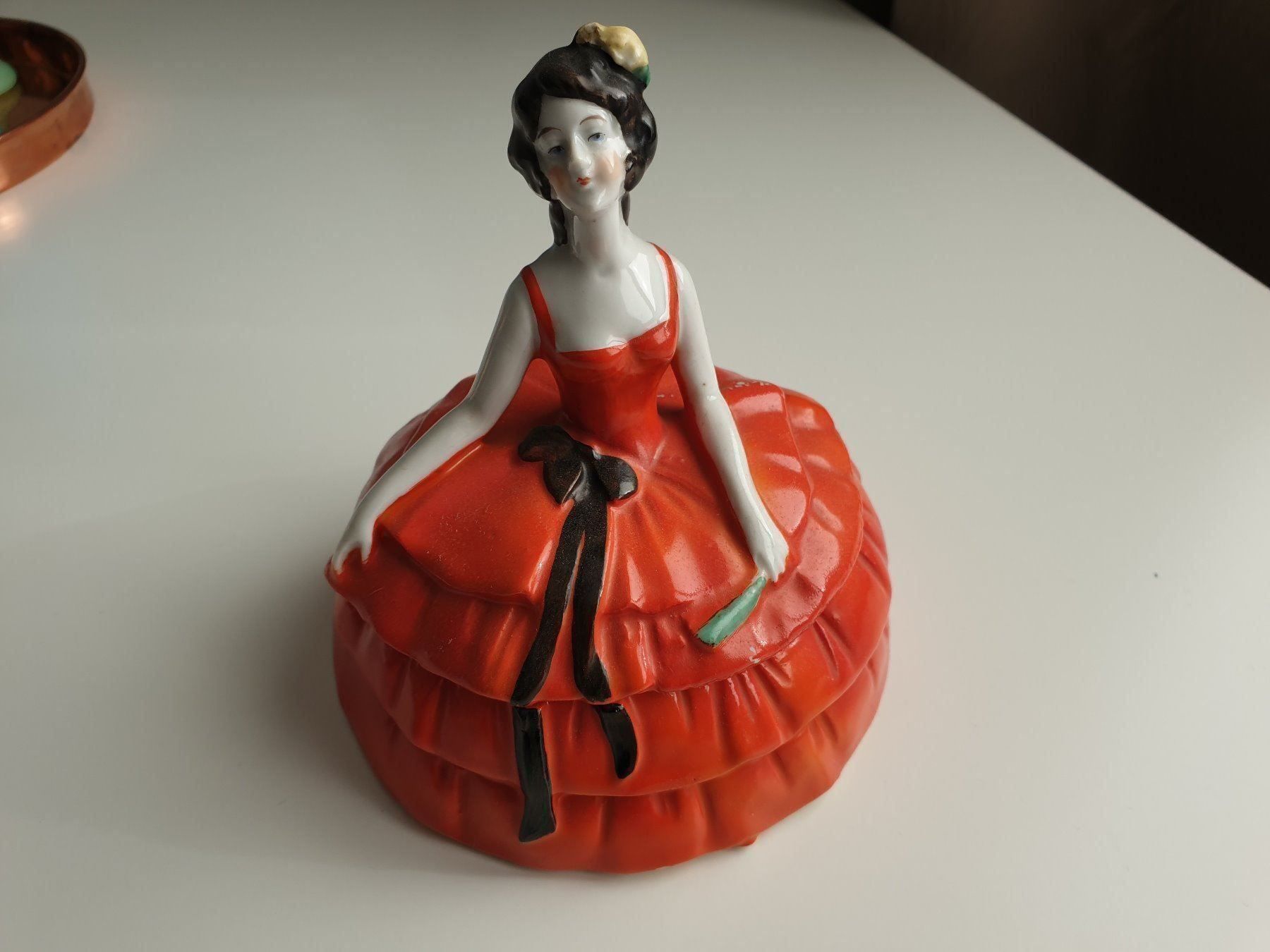 Figuren: JUGENDSTIL-DECKELDOSE PORZELLAN – Gebraucht aus Locarno von ICARO8 5