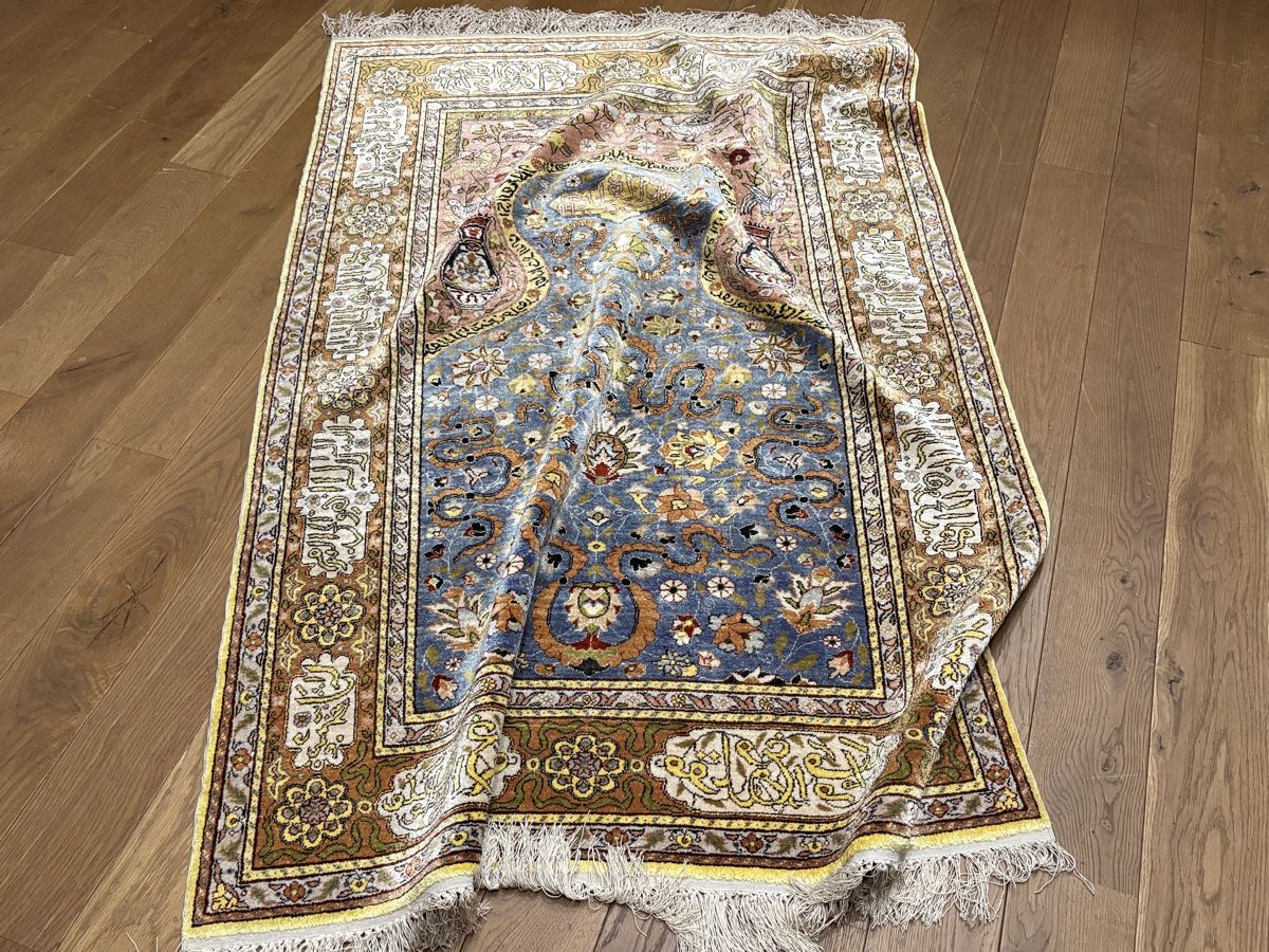 Tappeti: Seltener Kum Kapi Stil Seidenteppich 100% Handmade – Nuovo (secondo la descrizione) da Bennau venduto da Mayer_Carpets 8