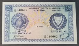 250 MIL / ZYPERN/CYPRUS 1982 (BANKFRISCH)