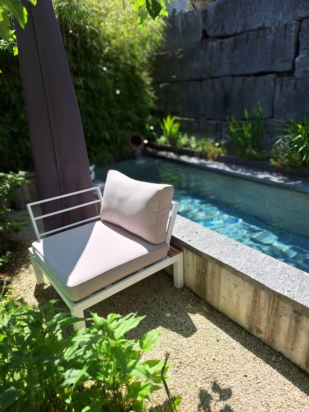 Divani: Outdoor Couch / Sitzgruppe mit 3 Modulen inkl. Stoffkissen – Usato da Küssnacht am Rigi venduto da mobili2u 2