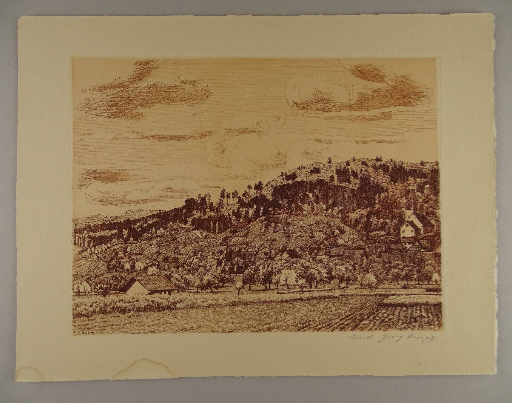 Incisioni: STADEL, RADIERUNG 1938 – Usato da Grüningen venduto da Kartensammler 1