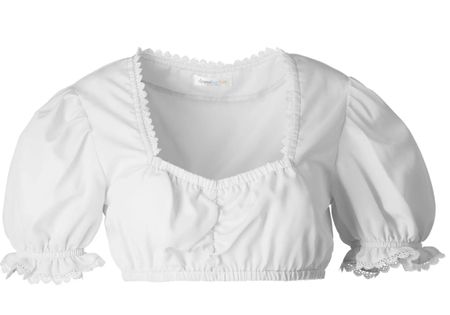 %neue Dirndlbluse Gr. S in weiss, Oktoberfest