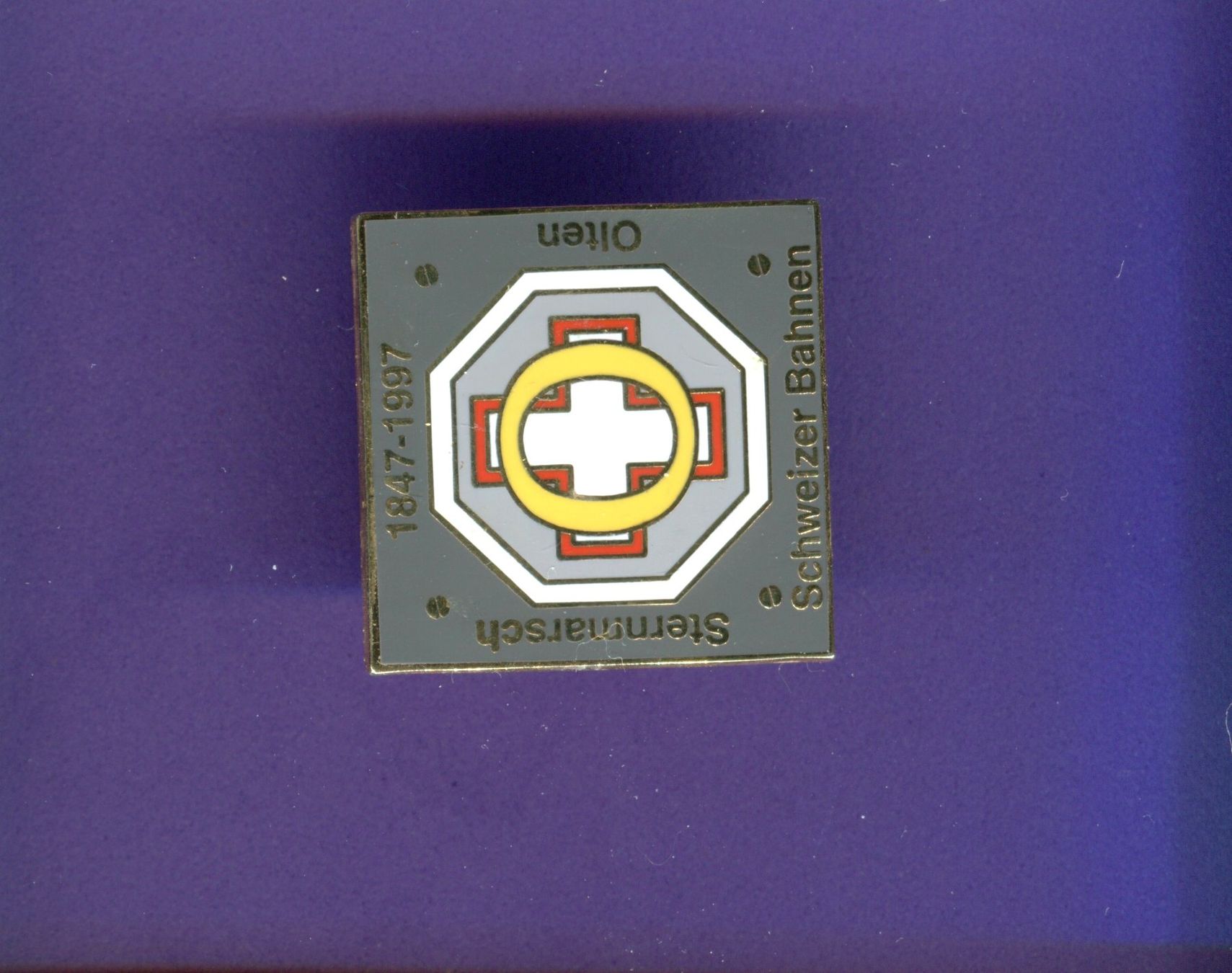 SBB/CFF/FFS Placchette & Badge: Sternmarsch  Olten  1847 - 1997 – Usato da Winterthur venduto da Sammleroase