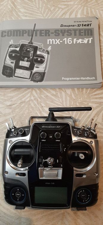 Graupner MX-16 Fernsteuerung – 2.4 GHz, 8 Kanäle, HoTT Technologie Mit Telemetrie Für Modellbau