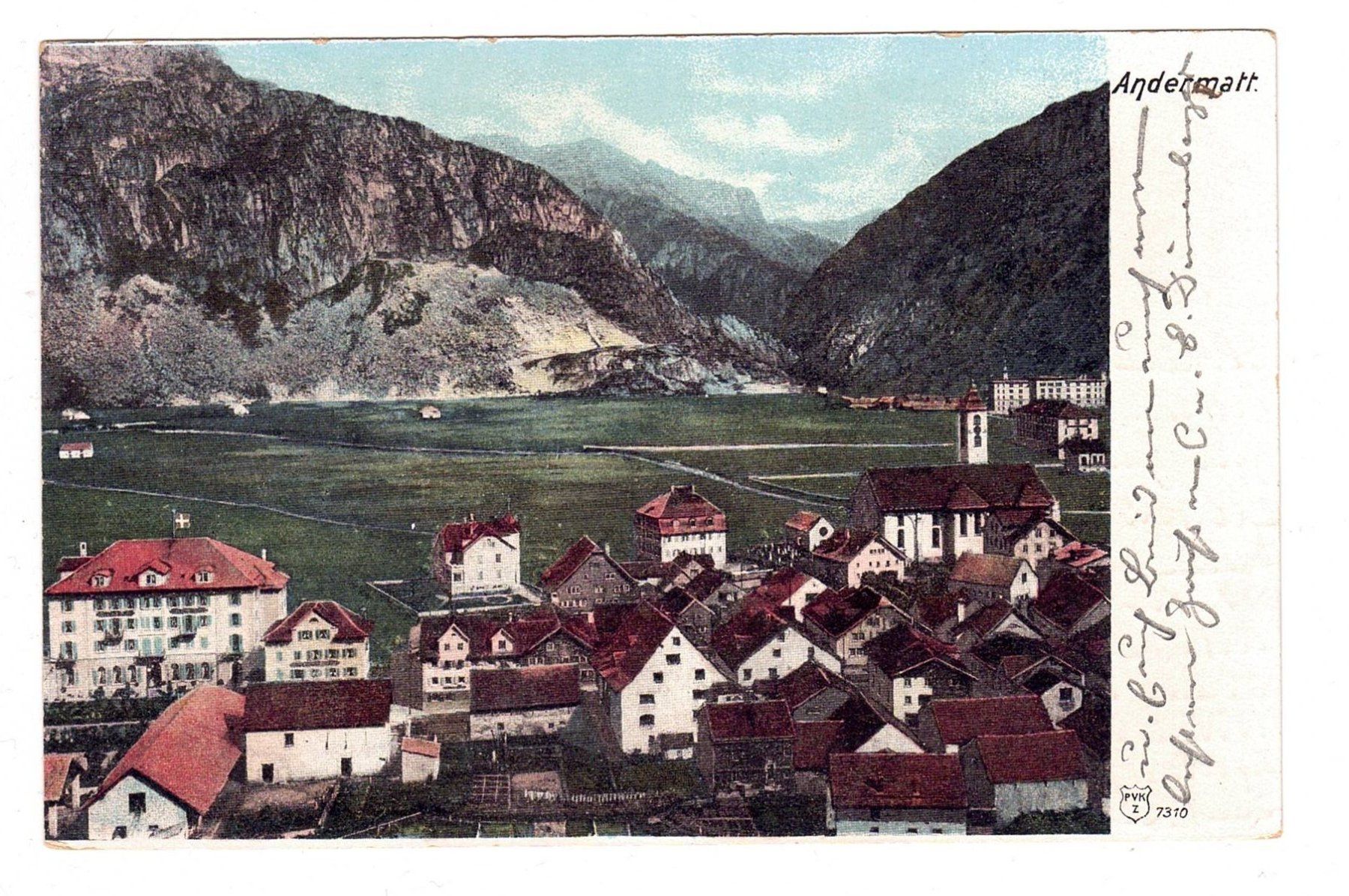 Ansichtskarten: 1920 Andermatt – Gebraucht aus Kreuzlingen von Koi4