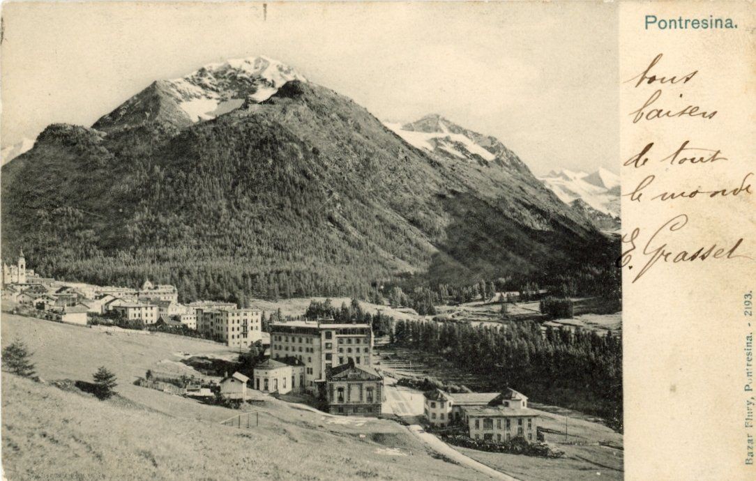 Cartoline postali: Pontresina   GR        ca.  1 9 0 0 – Usato da Brig venduto da Valcards54