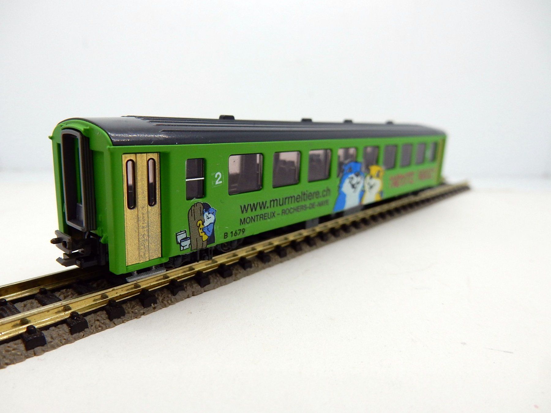 Kato Modellini di ferrovie: N - MOB  "Marmottes Paradis" Voiture EW 2CL - B1679 – Nuovo (secondo la descrizione) da Locarno venduto da Gudrun2 3