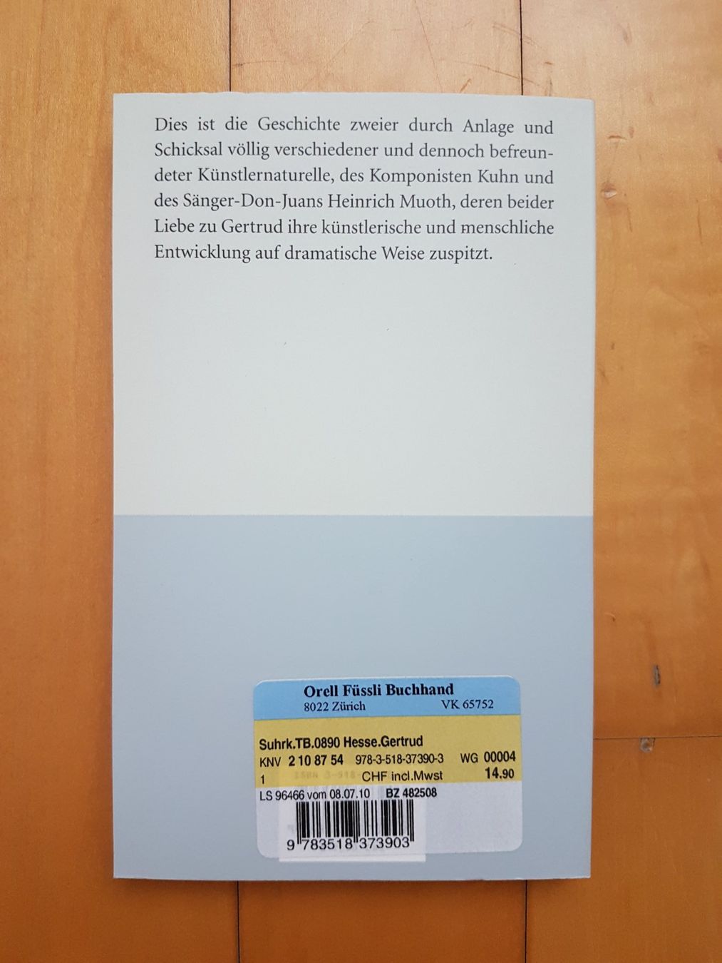 Bücher: Gertrud - Hermann Hesse – Neu (gemäss Beschreibung) aus Binz von tarkrx 1