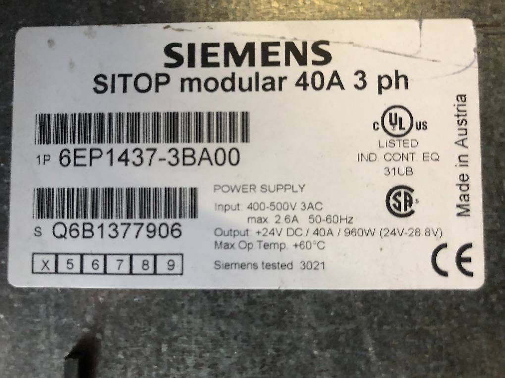 Siemens Elektronikbauteile: Siemens SITOP modular 40A 3 ph | 6EP1437-3BA00 – Gebraucht aus Appenzell von OcclineGmbH 4