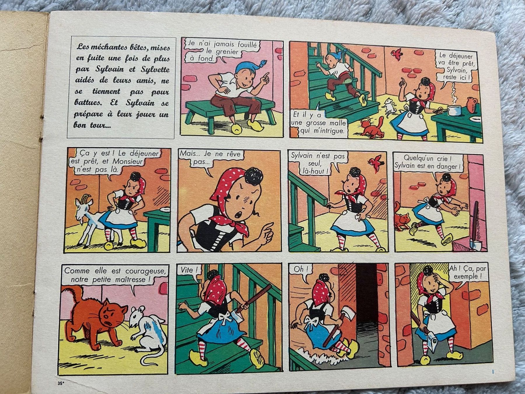 Fumetti: LES AVENTURES DE SYLVAIN ET SYLVETTE – Usato da Genève venduto da zonzon9351 1