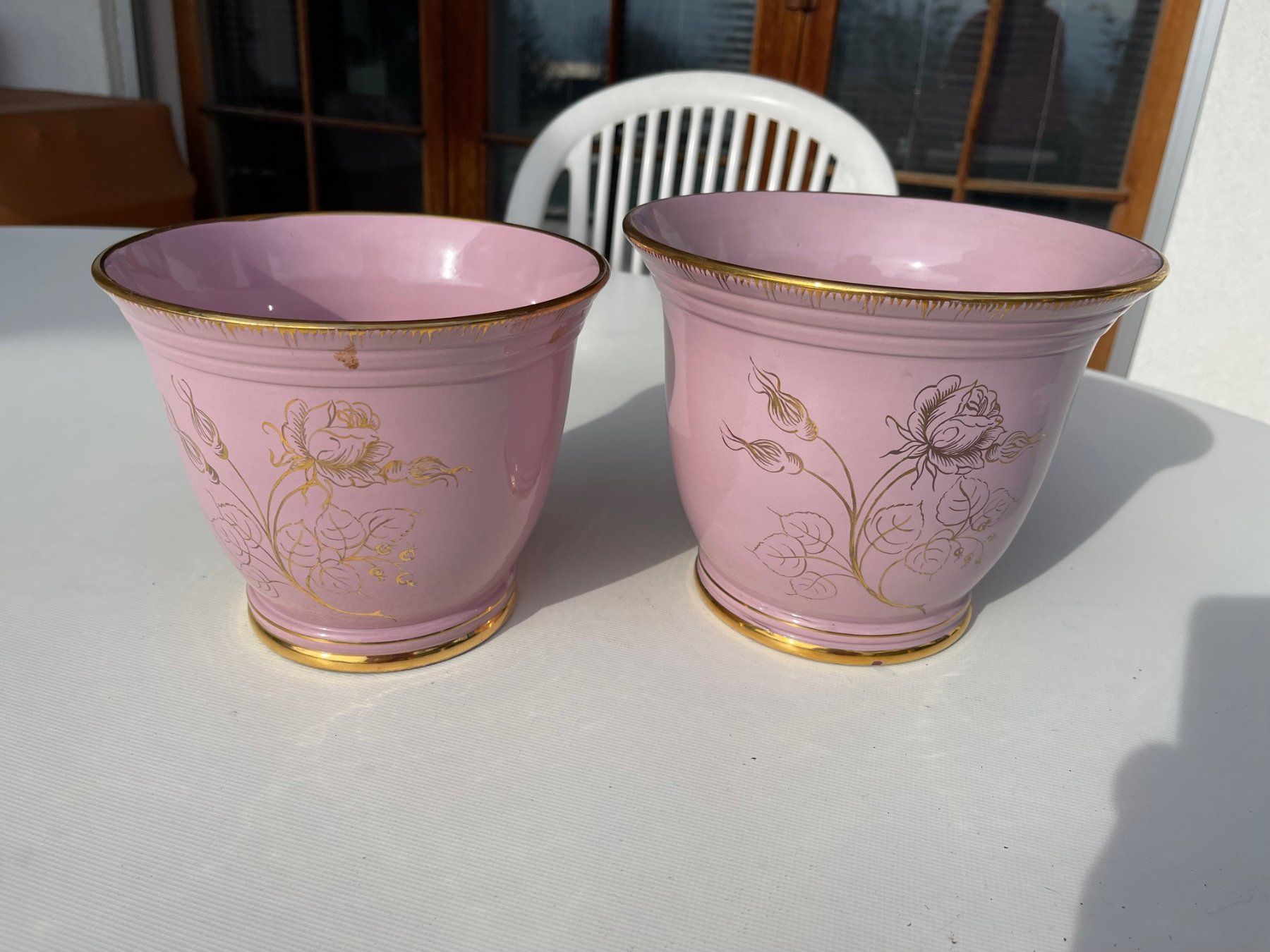 Vasi per fiori: 2 SUPERBES CACHE-POTS – Nuovo (secondo la descrizione) da La Croix (Lutry) venduto da Sporades 7