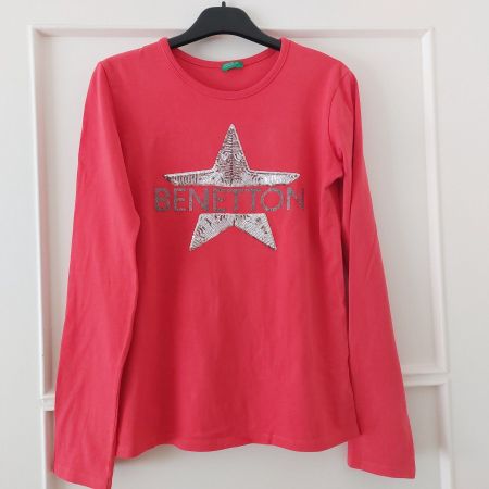 Haut Benetton fille taille 160 cm,11-12ans