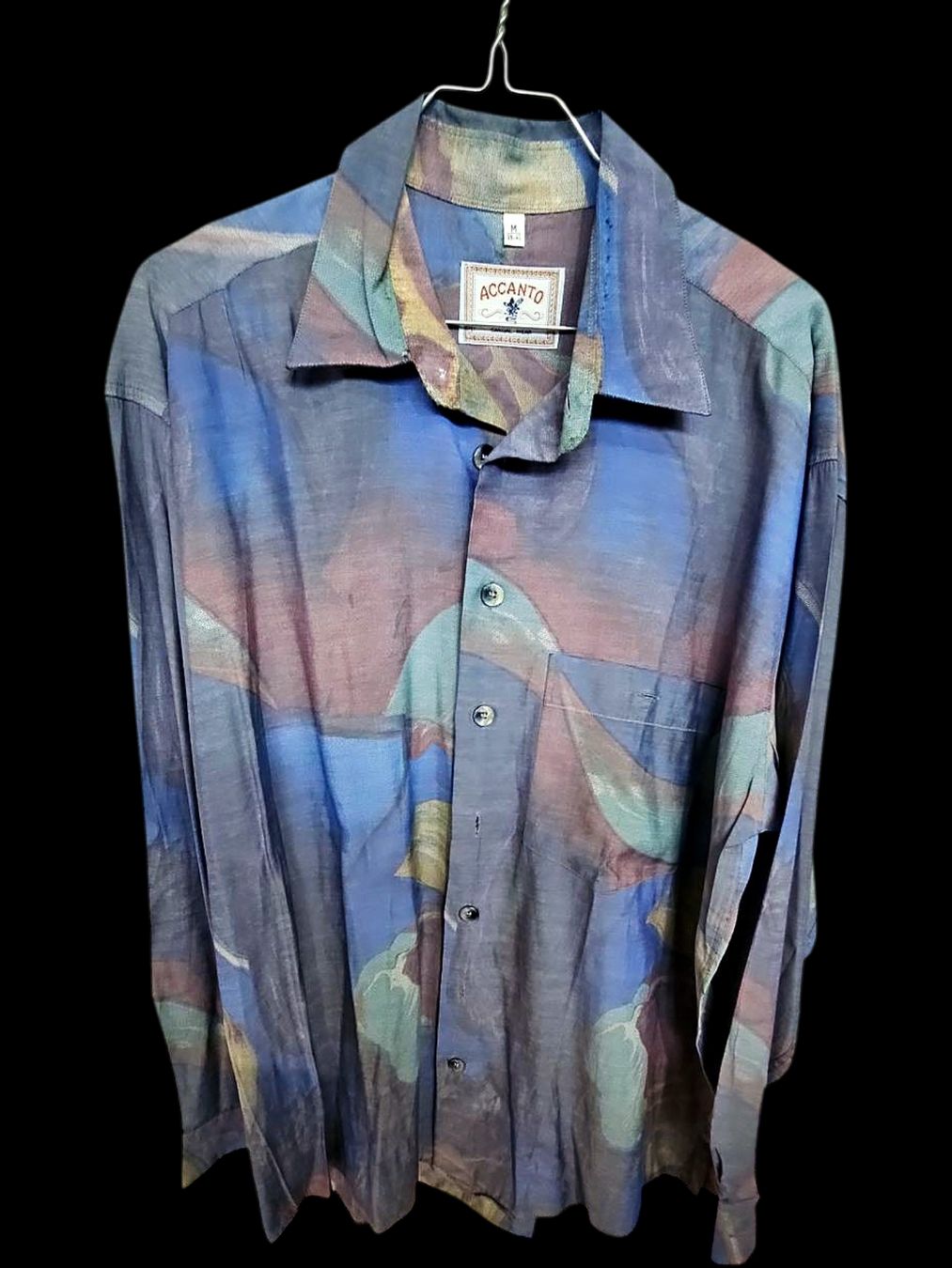 Camicie: Accanto Abstraktes Aquarell Button-Down Hemd - Größe M – Usato da Zug venduto da vinokilo 1