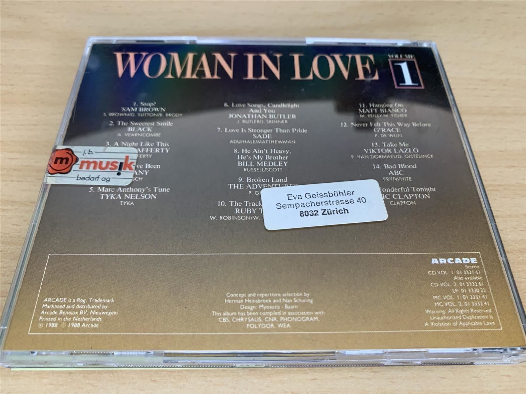 CDs: Woman In Love Volume 1 – Gebraucht aus Rikon im Tösstal von Alpenmutz 1