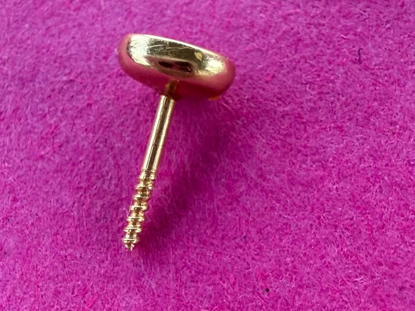 Gioielli per piercing: Goldstecker Kaffeebohne 18 Karat – Nuovo (secondo la descrizione) da Langendorf venduto da samboni 1
