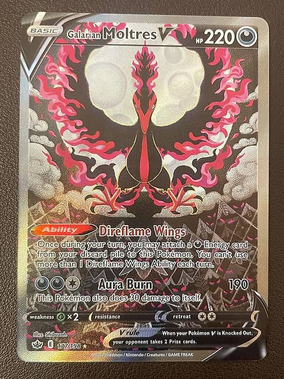 Pokémon Sammelbilder & Trading cards: Pokemon Moltres V Alt Art – Gebraucht aus Oetwil am See von Push_Pull_Leg