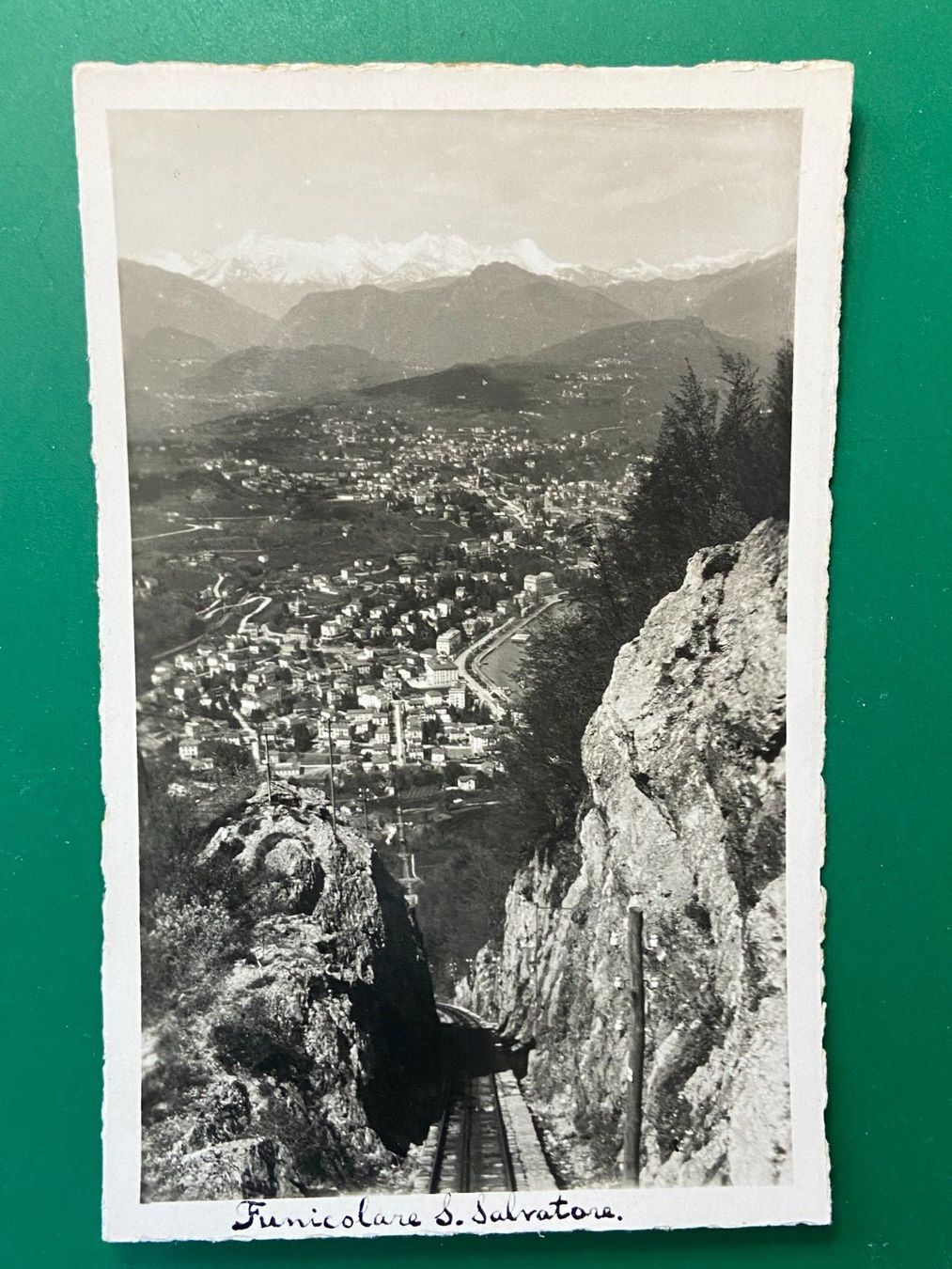 Cartoline postali: Lugano, Dalla funicolare S. Salvatore – Usato da Steg VS venduto da danwer74
