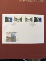 Enveloppe émission commune Chine-Suisse 1998, timbres Helvet