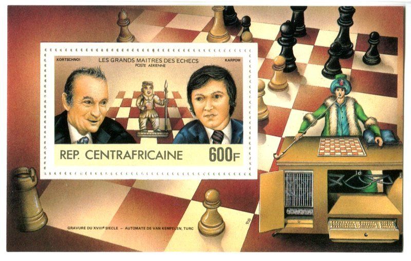 Alle Briefmarken: Block "Schach". Zentralafrikanische Republik – Neu und originalverpackt aus Basel von Butsch5