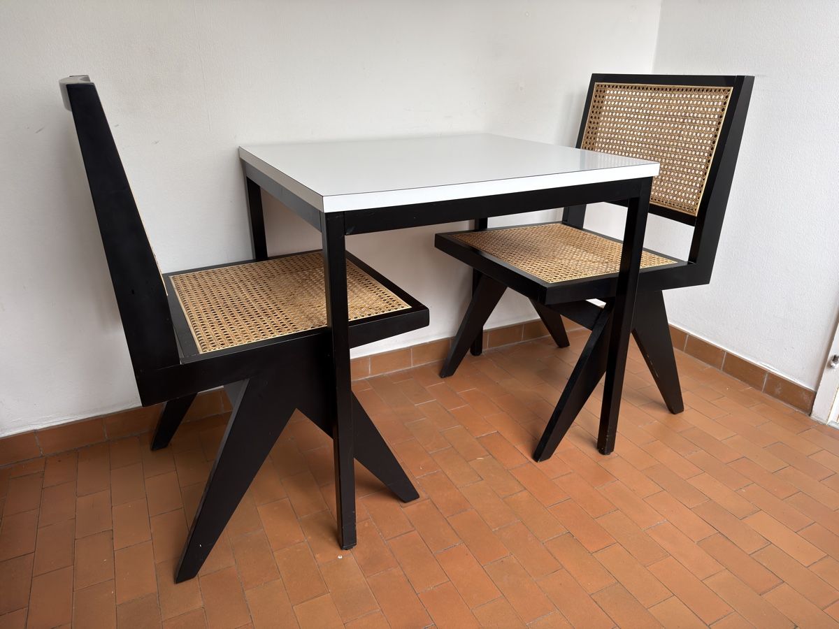 Sedie: Aime Té - Rattan Dining Chair - Pierre - Black – Usato da Zürich venduto da dren 1