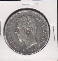 Alle Münzen: 5 -Pesetas 1871(silber) – Gebraucht aus Zürich von burgi9 1