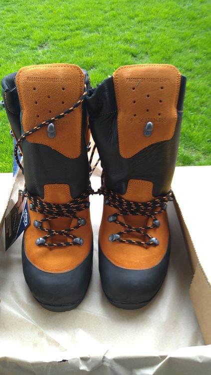 Chaussures Sécurité Forestier Chaussures Sécurité HAIX Protector Forest 2.1 GTX | Orange - Classe 2 - Gore-Tex Chaussures Travail Forestier