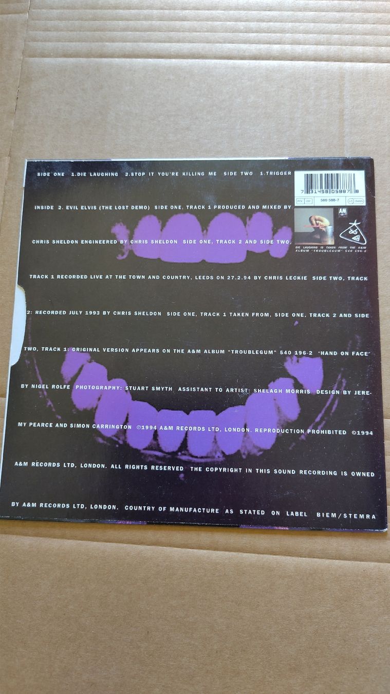 Dischi in vinile: Therapy? - Die Laughing 7" Single – Usato da Büsserach venduto da Bey23 1