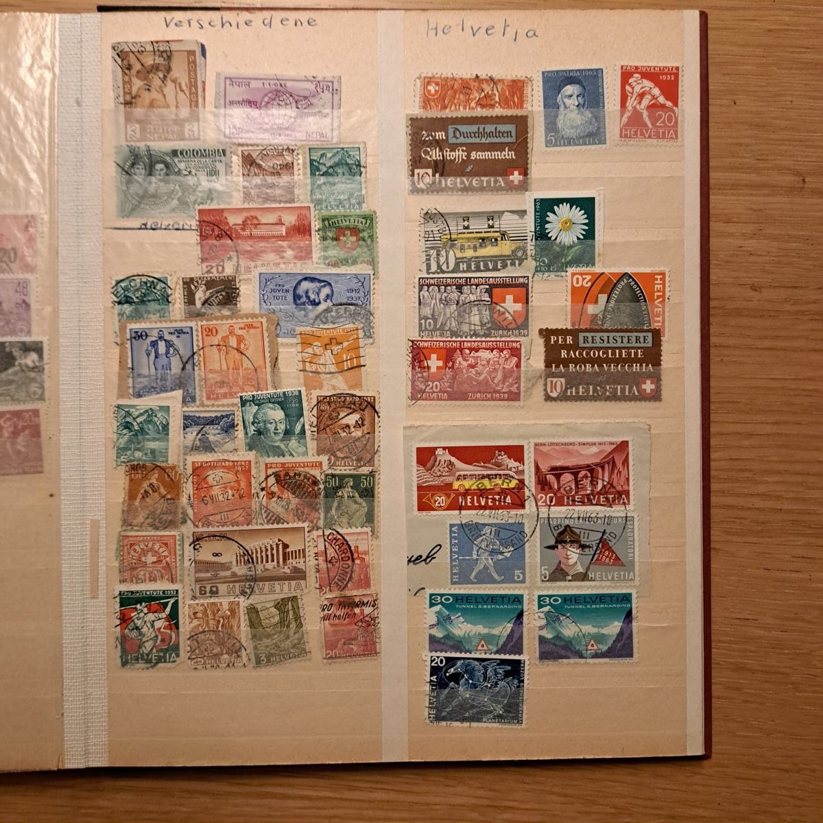 Alle Briefmarken: Briefmarkenalbum Helvetia – Gebraucht aus Vogelsang AG von villa9 6