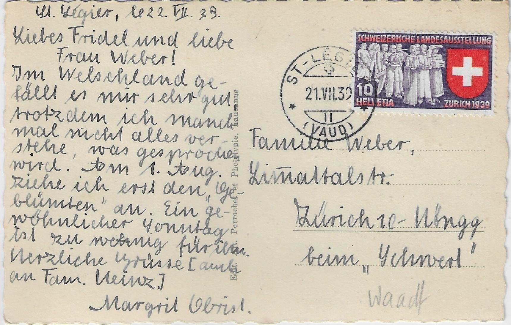Ansichtskarten: La Chiesaz - Eglise – Antik aus Ettingen von Kartenplanet 1