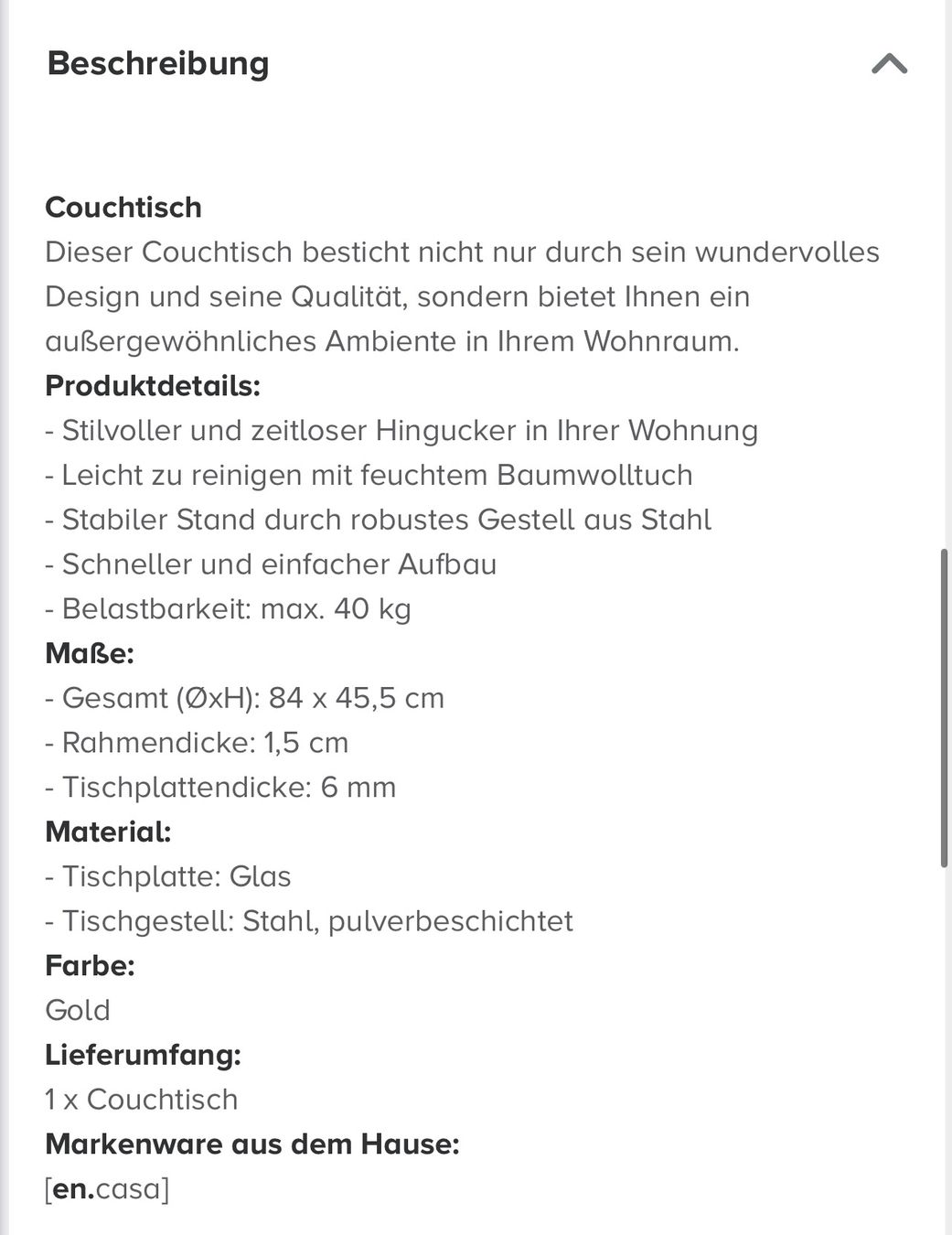 Tische: Couchtisch – Neu und originalverpackt aus Stäfa von Fzmt87 2