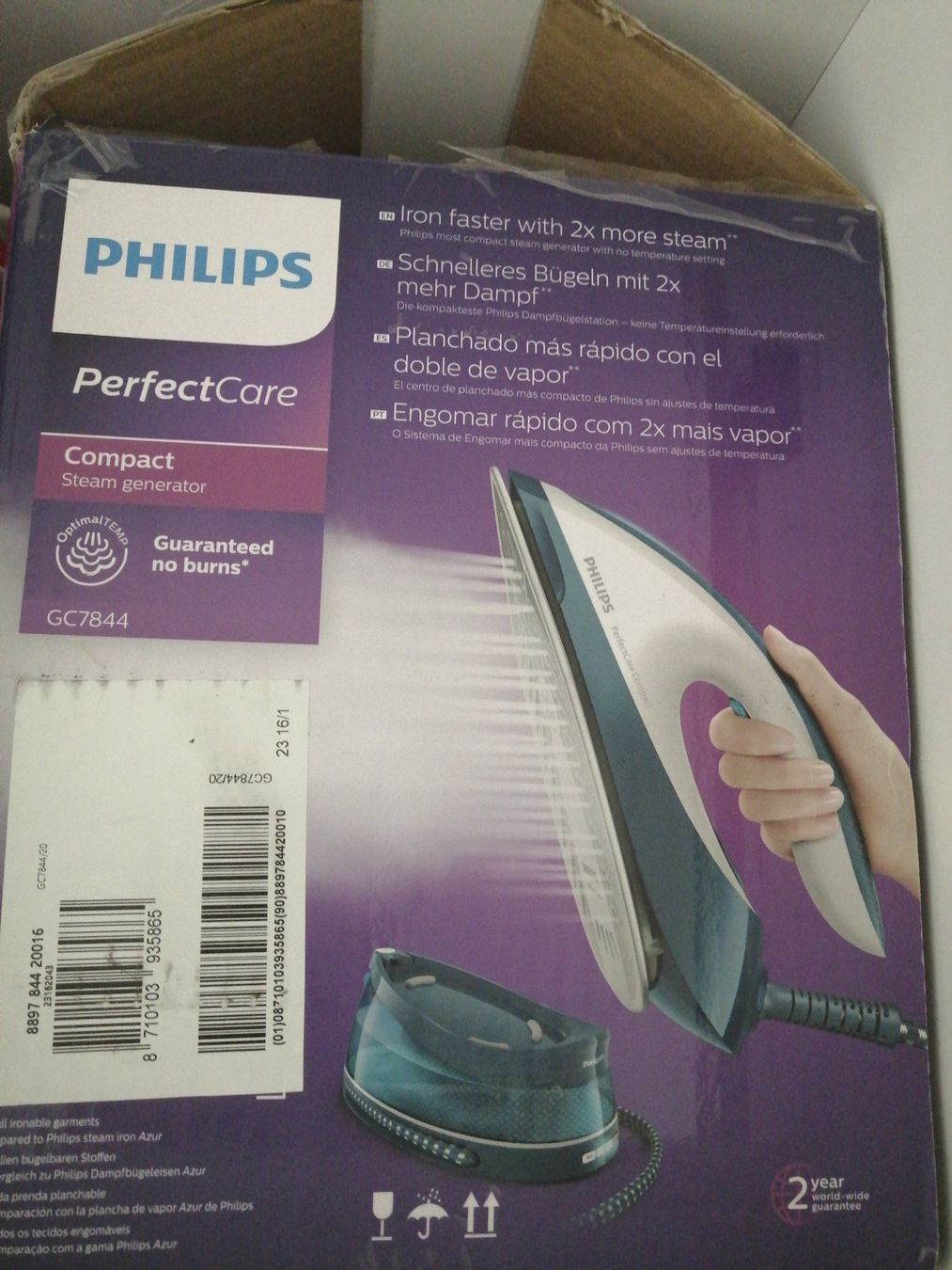 Ferri da stiro: Philips Dampfgenerator PerfectCare Compact GC7844 neu – Usato da Luzern venduto da kar_nsm6