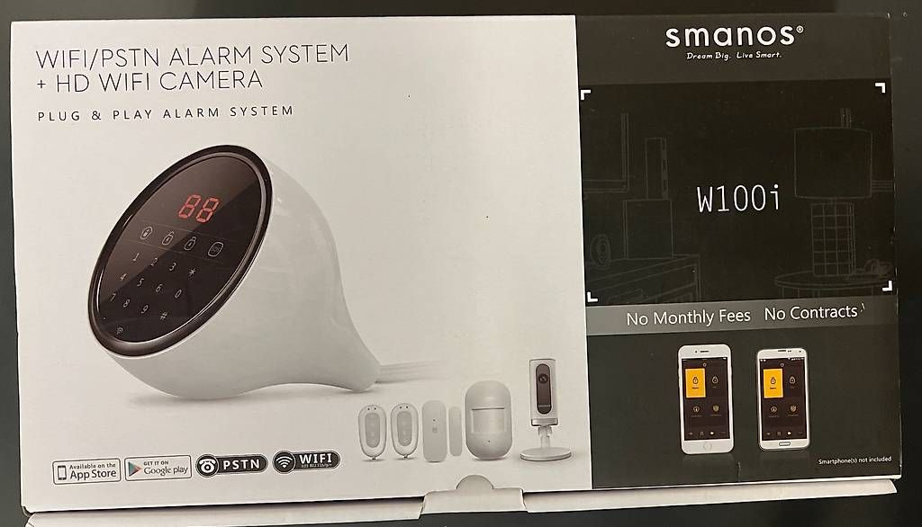 Sistemi d'allarme: NEU: Smanos W100i Alarm System + HD WIFI Camera – Usato da Bülach venduto da gcricri