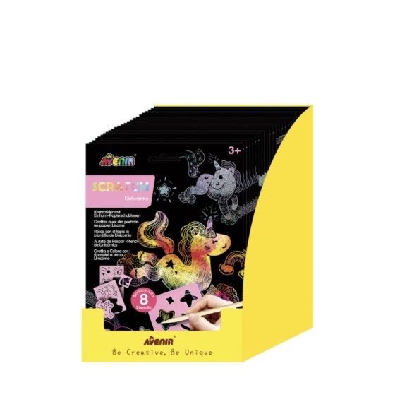 Kit bricolage: Avenir - Kratzbilder Schablonen – Nuovo e nell'imballaggio originale da Winterthur venduto da Box4Fun